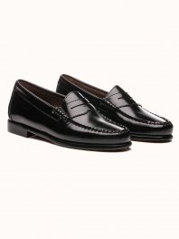 G.H. BASS & CO. WEEJUNS Penny Loafers Black Leather