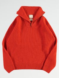 G.o.D. - W-knit Fly Deck Sweater S MERINO Orange