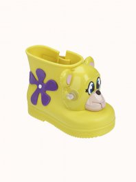 Melissa Mini Melissa Monkey Boot + Jeremy Scott Neon Yellow