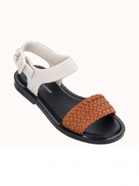Melissa Mar Sandal + Salinas Orange / Black