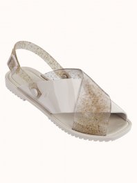 Melissa Sauce Sandal Beige/Wood