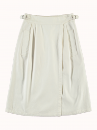 G.o.D. W-Worker Skirt Cotton Twill White