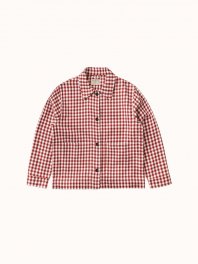 Nudie Jeans Weronica Checked Jacket Red/White